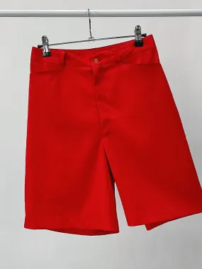 90s Vintage Red High Waisted Shorts (W26")