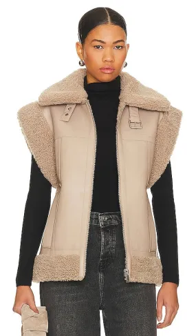 Apparis Jay Vest in Taupe