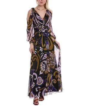 Carla Ruiz Cold-Shoulder Gown