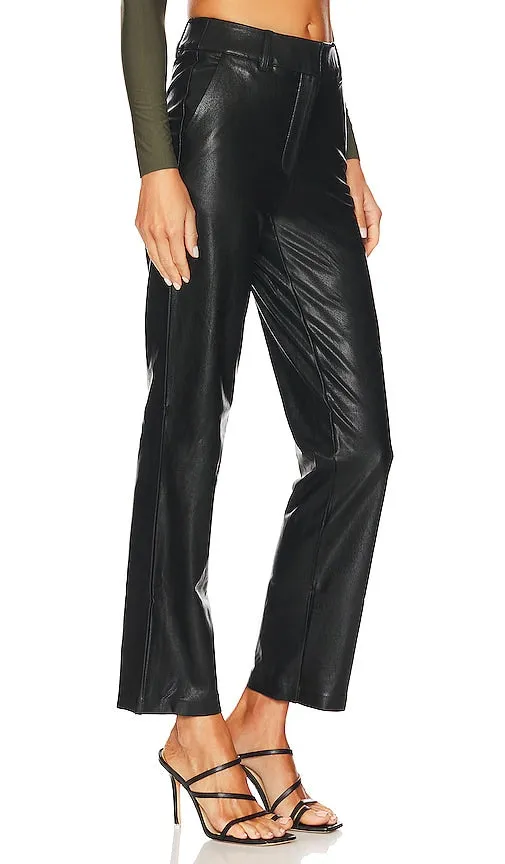 Commando Faux Leather Full Length Trouser in Black