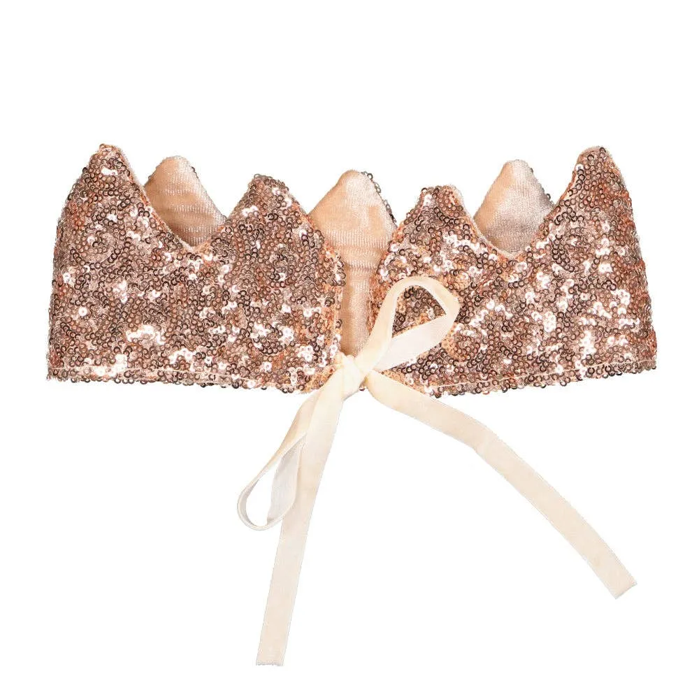 Couronne - sequins roses