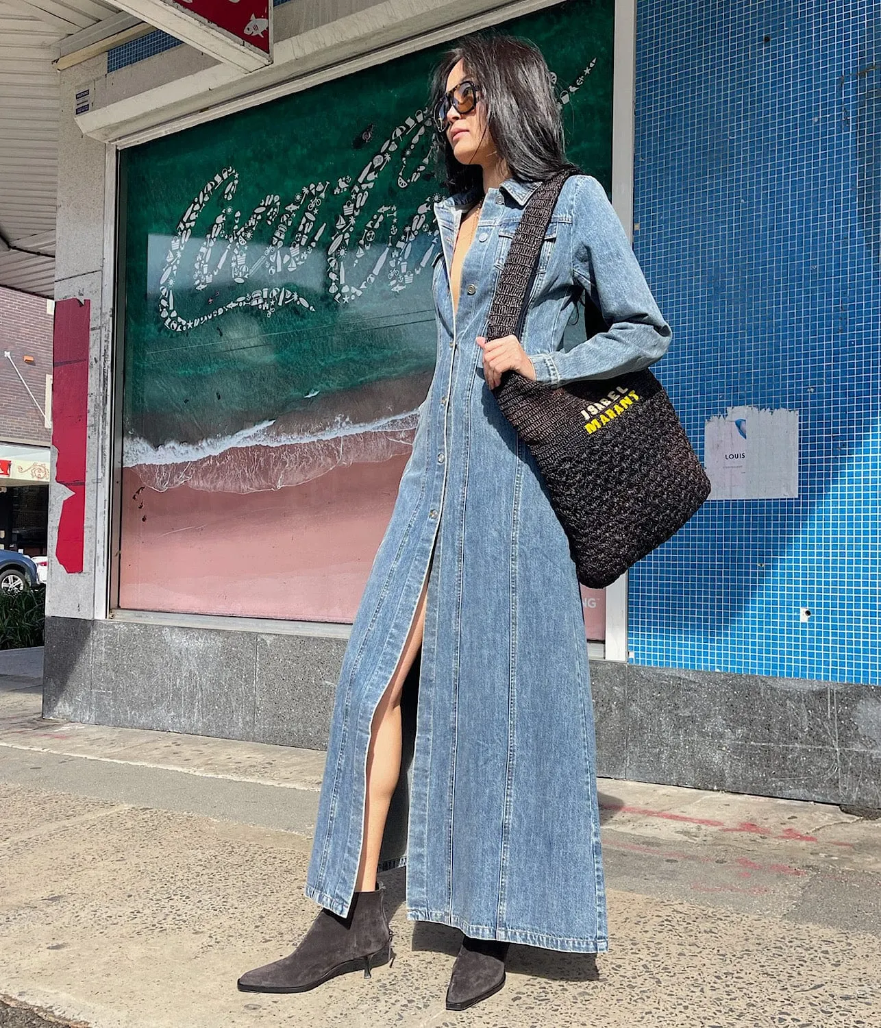 FABIAN DENIM COAT- INDIGO