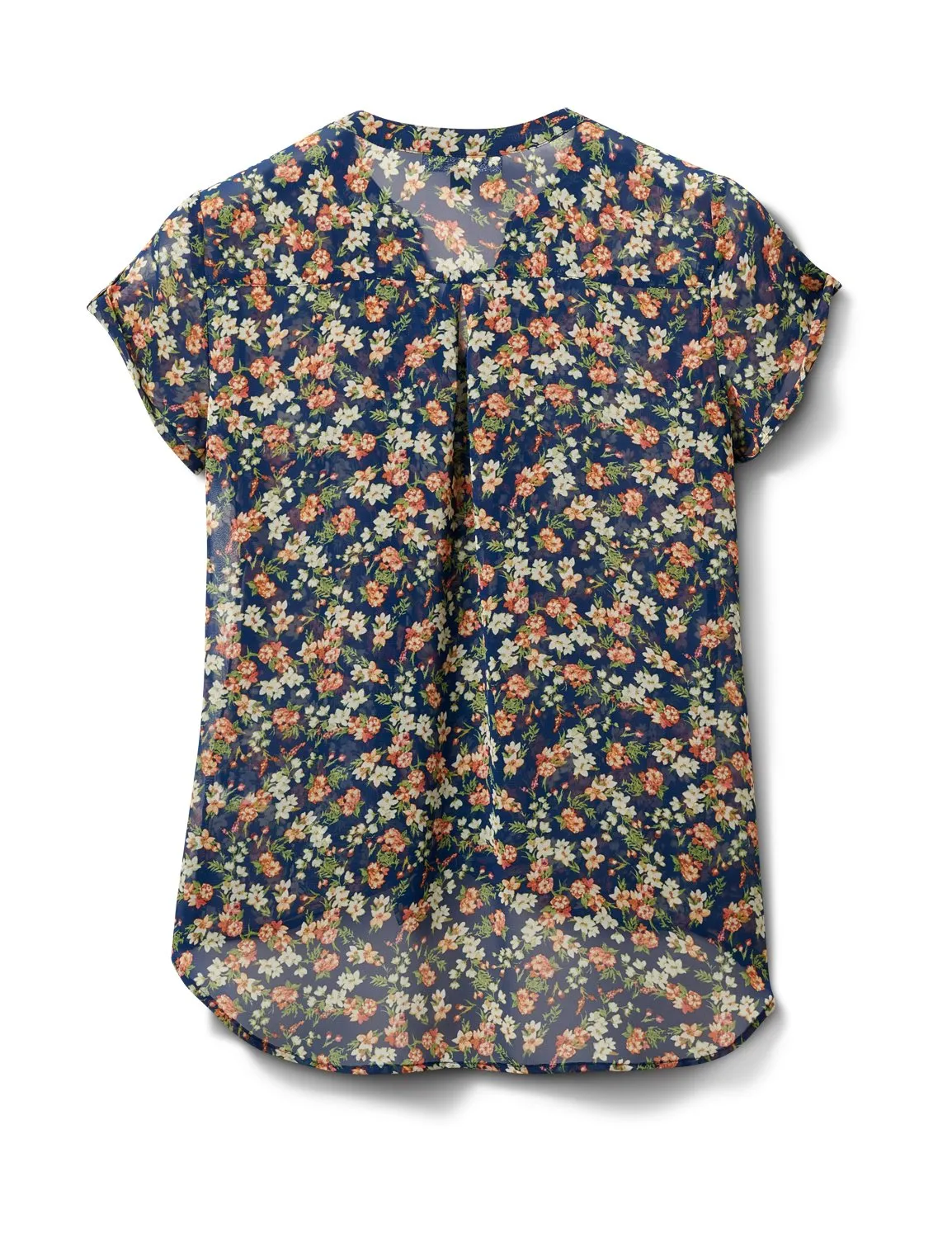 Floral Button Front Blouse