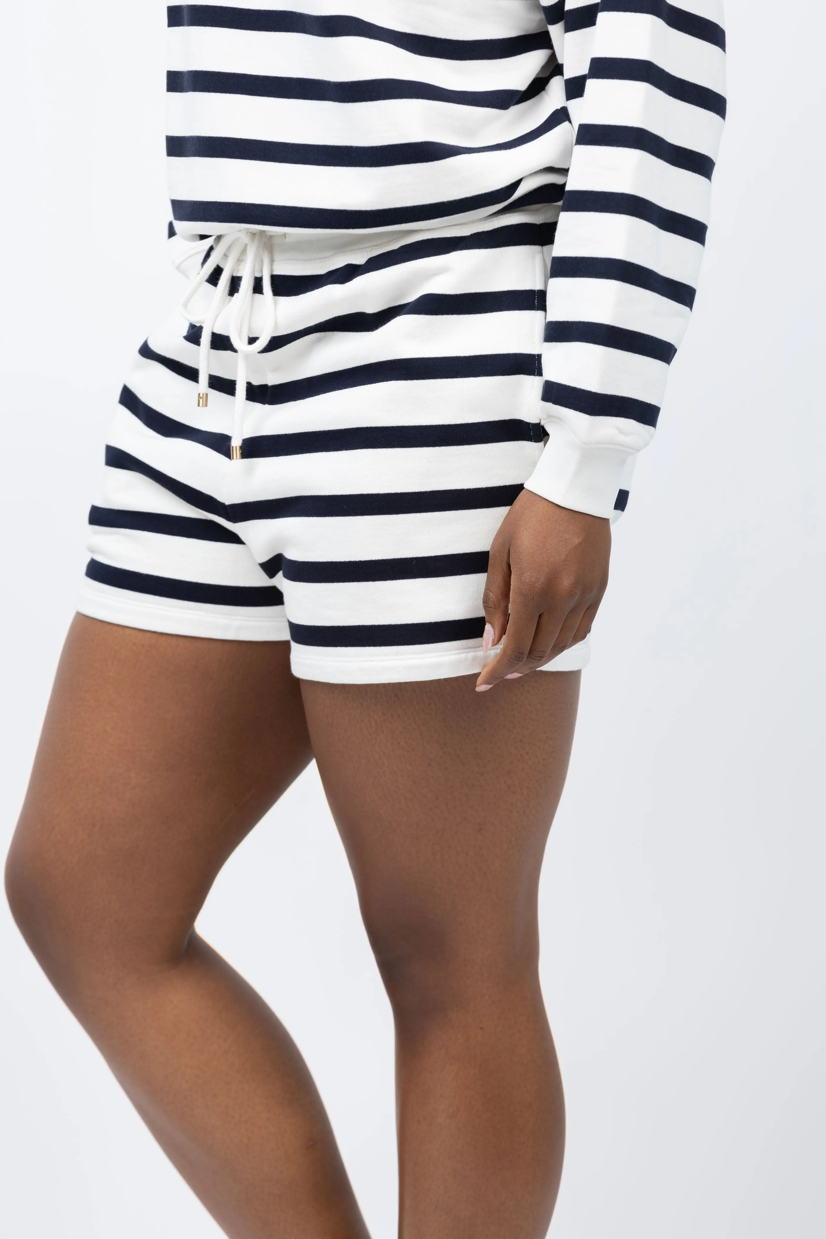 FRAME Varsity Shorts in Navy Multi