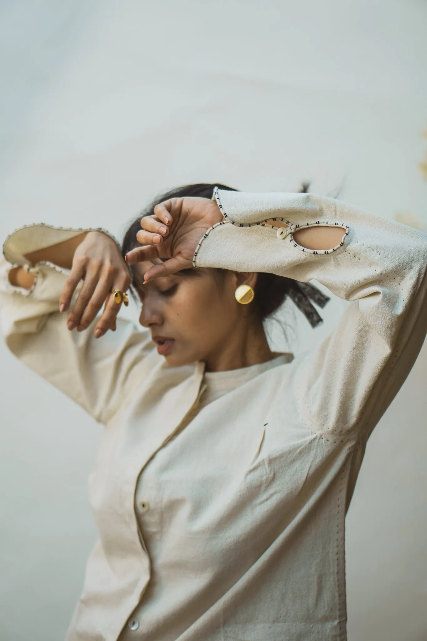 Mandarin Collar Blouse