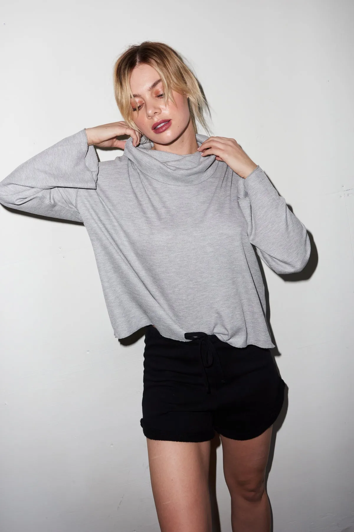 Rolled Terry Short - Black