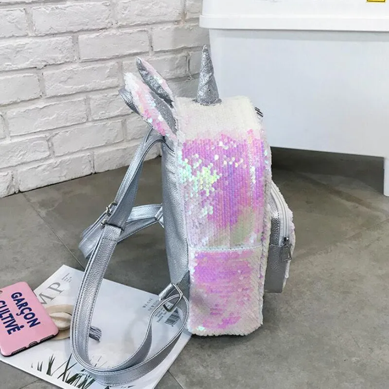Unicorn Sequin School Backpack